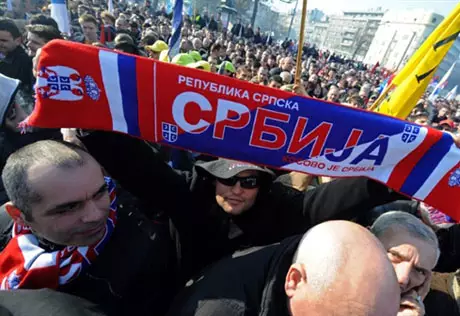 В Сербии прошел антиправительственный митинг