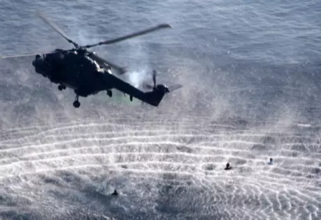 Британский вертолет уничтожил пиратское судно у побережья Сомали