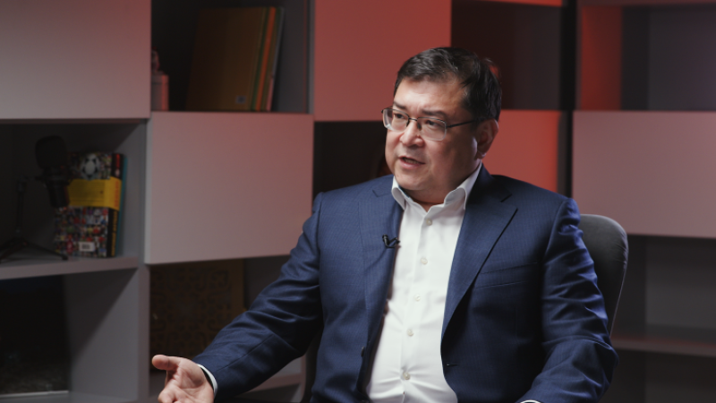 Айдын Кульсеитов, глава ФСМС. Фото: ©️ Tengrinews.kz