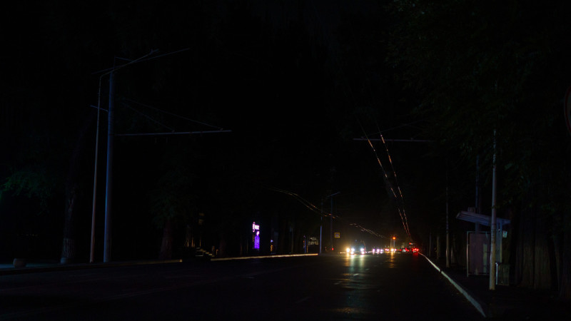 Ситуация с освещением в Алматы на 13 августа 2025 года. Фото: ©️Tengrinews.kz / Болат Айтмолда