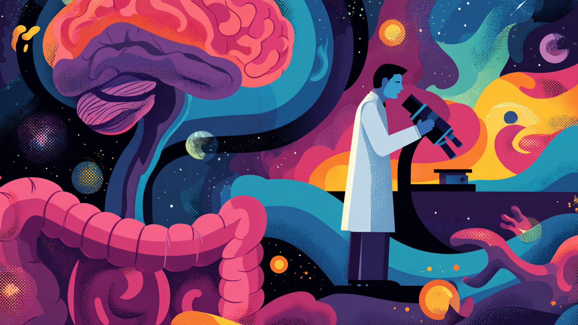 Когда кишечник разговаривает с мозгом: диалог, который решает, как мы думаем, стареем и болеем