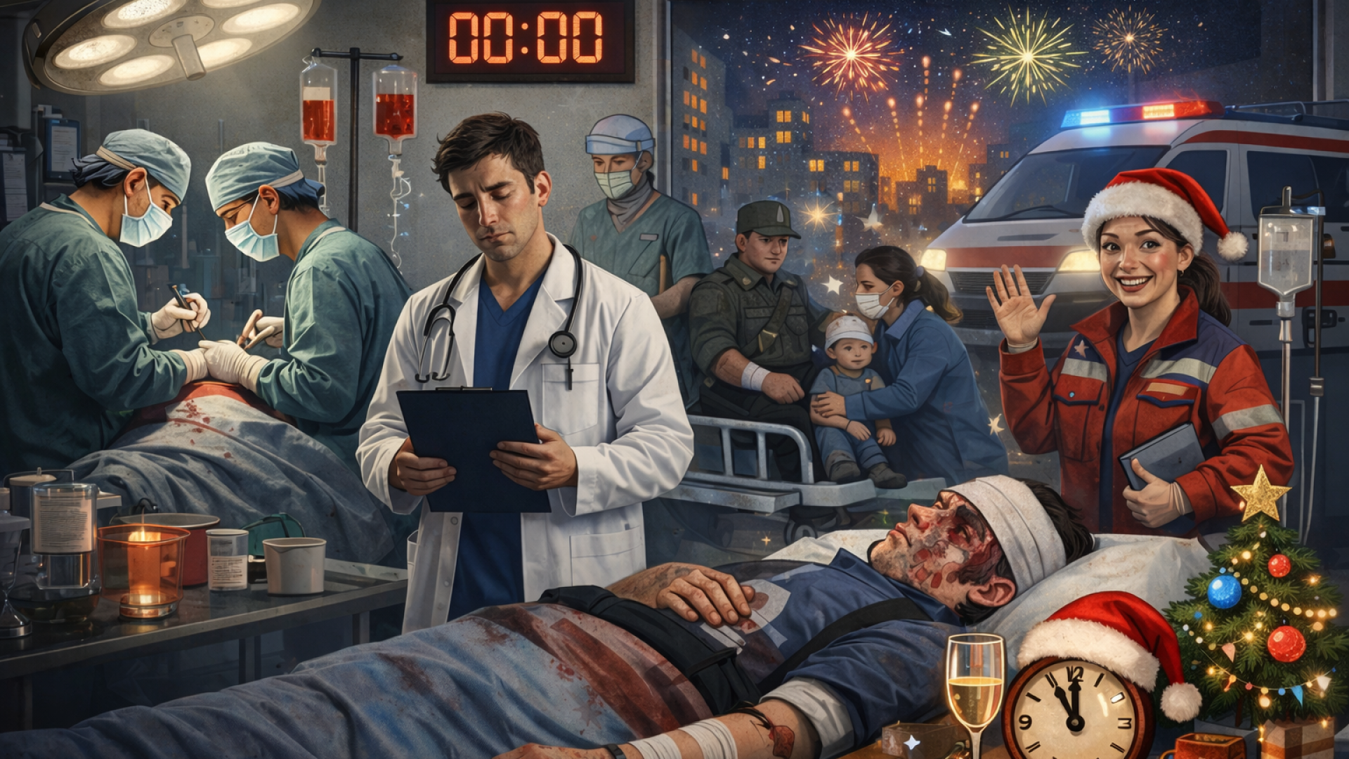 Новый год в больнице: мифы и реальность