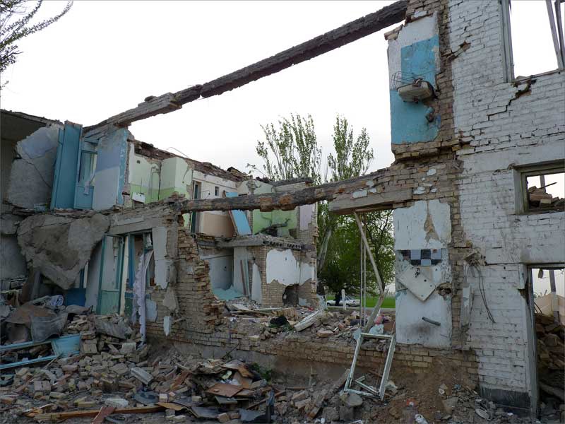 После взрыва. Фото ИА "Фергана"