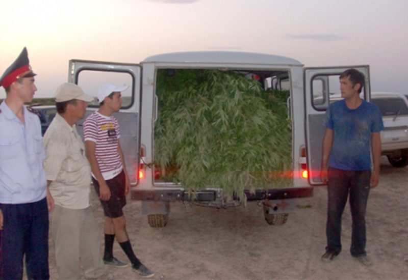 Задержанные арендаторы земли. Фото пресс-службы ДВД Алматинской области 