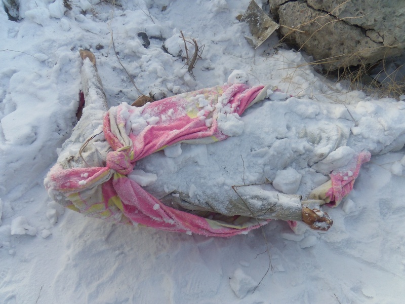 Обнаруженный труп мужчины.
Фото пресс-служба ДВД Карагандинской области. 