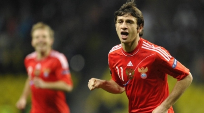 Игрок сборной России Алан Дзагоев. Фото ©РИА НОВОСТИ