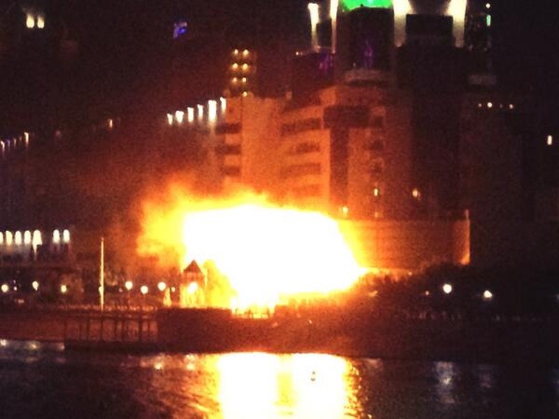 Пожар.  Фото    пользователя    Twitter @astanchanin       