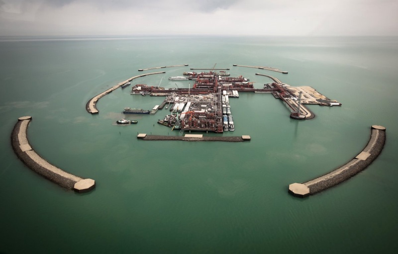 Нефтегазовое месторождение Кашаган, сентябрь 2013 года. Фото ©REUTERS