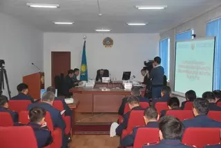 Жамбылские полицейские подвели итоги служебной деятельности за 2014 год