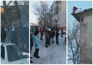 Школьница пыталась спрыгнуть с крыши в Майкудуке