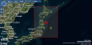 Угроза цунами объявлена в Японии после мощного землетрясения