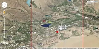 Землетрясение магнитудой 4,2 произошло в 280 километрах от Алматы