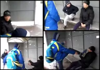 Видео нападения подростков на мужчину в Астане появилось в Сети
