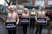 Активистки Femen приветствовали Марин Ле Пен лозунгами Je suis fasciste