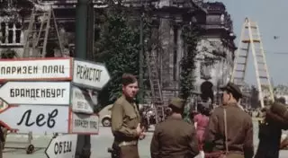 Цветное видео послевоенного Берлина появилось в Интернете