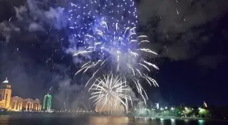 Уникальный салют в честь 70-летия Победы состоится в Астане