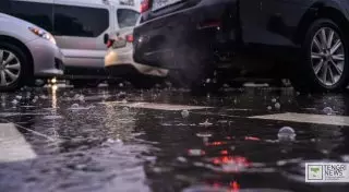 В Казнете шутят о ливнях в Астане