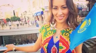 Казахстанка на конкурсе Miss Grand Sea Universe 2015