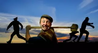 Сельчанин с лопатой защитил участкового инспектора от хулиганов в ВКО