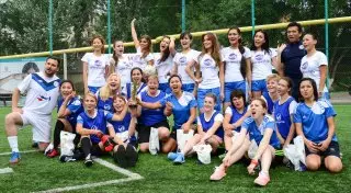 Журналистки разгромили команду "Мисс Алматы" в футбольном матче