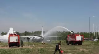 Аварию пассажирского самолета сымитировали в Астане