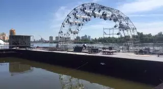 Лазеры нарисуют знаковые силуэты Астаны на фонтанах Есиля