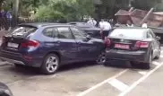 Пьяный водитель протаранил три авто посольства Казахстана