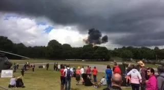 В Британии после самолета семьи бен Ладена разбился истребитель