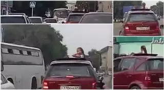 Жительницу Каскелена оштрафовали за небезопасную перевозку детей в авто