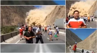 Камнепад перекрыл единственную дорогу на Иссык-Куль