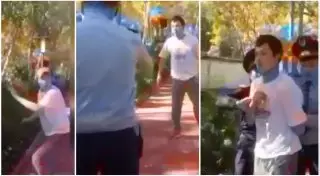 Видео задержания буйного велосипедиста предоставили в полиции Алматы