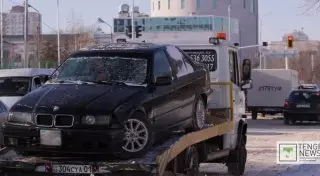 120 ДТП произошло в Астане за первый день гололеда