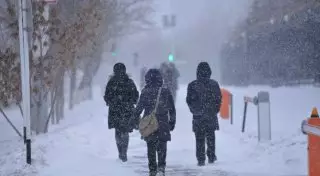 Снег и метель ожидаются в Астане