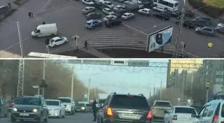 В Актобе оштрафовали "разрулившего" пробку героя Интернета
