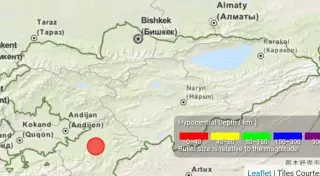 Землетрясение в Кыргызстане ощутили на юге Казахстана