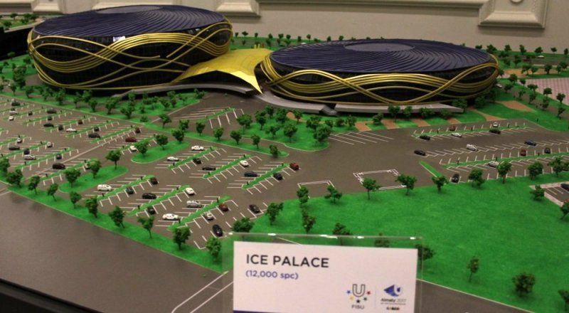 Макет ледового дворца для Универсиады-2017. Фото из архива ©Tengrinews.kz