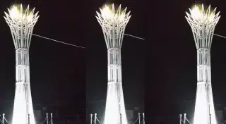 В Талгаре установили мини-копию "Байтерека"