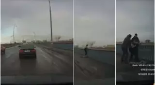 Очевидцы спасли женщину от прыжка с моста в Семее