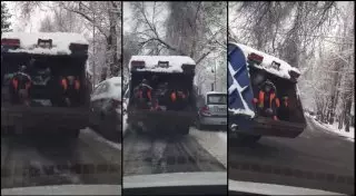 Алматинских коммунальщиков оштрафовали за оригинальный метод борьбы с гололедом