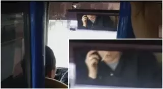 Водители автобусов в Алматы продолжают курить и говорить по телефону во время езды