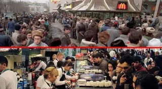 Очередь за модным кофе в Алматы сравнили со знаменитой московской очередью 1990 года