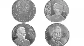 Нацбанк выпустил памятные монеты в честь 100-летия Есенберлина и Бекмаханова