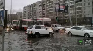 Семей затопило талыми водами