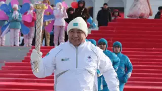 В Астане прошла Эстафета Огня Азиады
