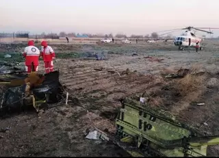 Появилось видео крушения украинского Boeing в Иране