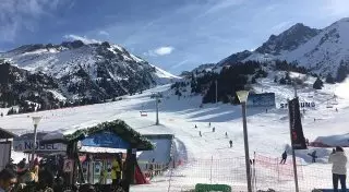 Алматинца поразил пустующий склон "Шымбулака" в воскресный день