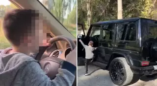 Малолетнему ребенку дали порулить Gelandewagen в Алматы