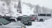 Лавина сошла на дорогу в ВКО