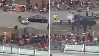 Погоня в условиях опасности для тысяч американцев попала на видео