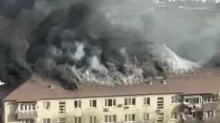 Многоэтажный дом загорелся в Атырау